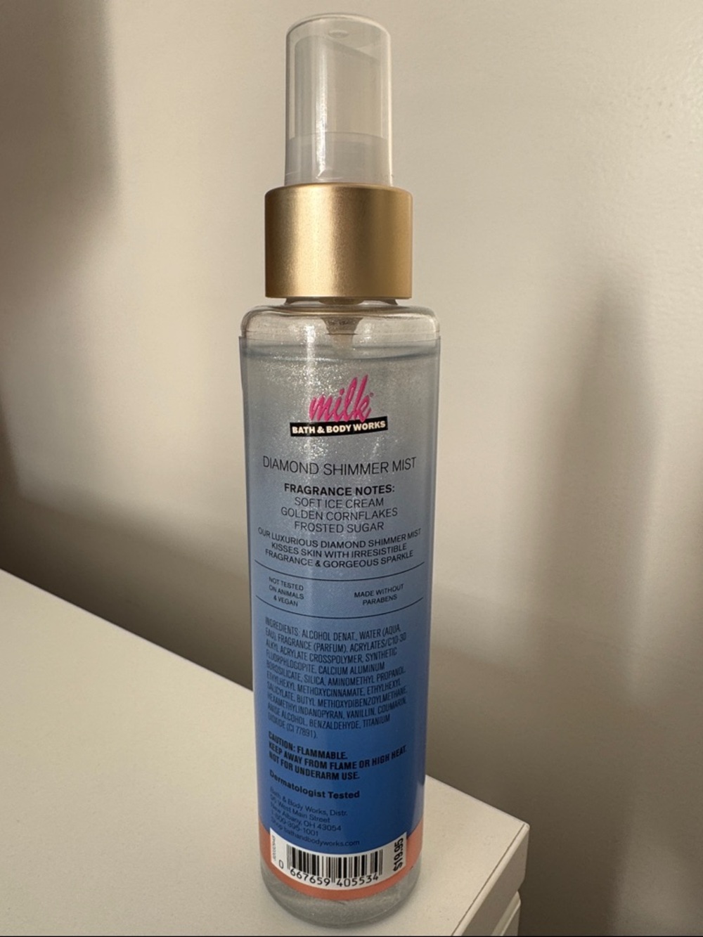 Bath & Body Works x Milk Cereal Milk Soft Serve Diamond Shimmer Mist - Picture 2 of 3